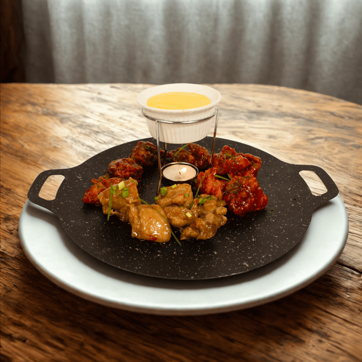 Fried Chicken with 3 Sauces