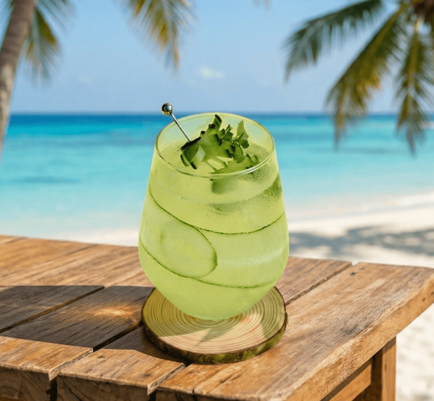Sparkling Cucumber Gimlet