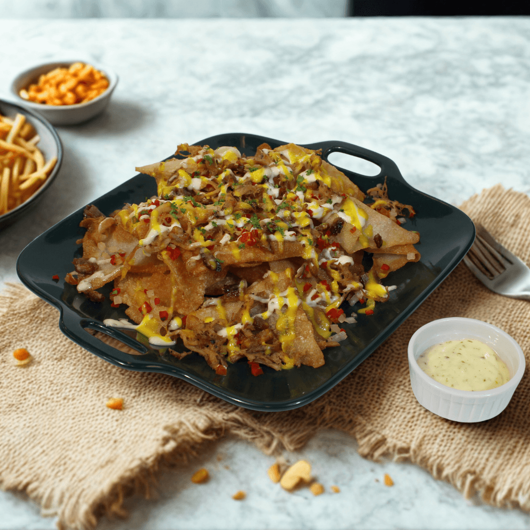 Nachos with Billionaire's Bacon