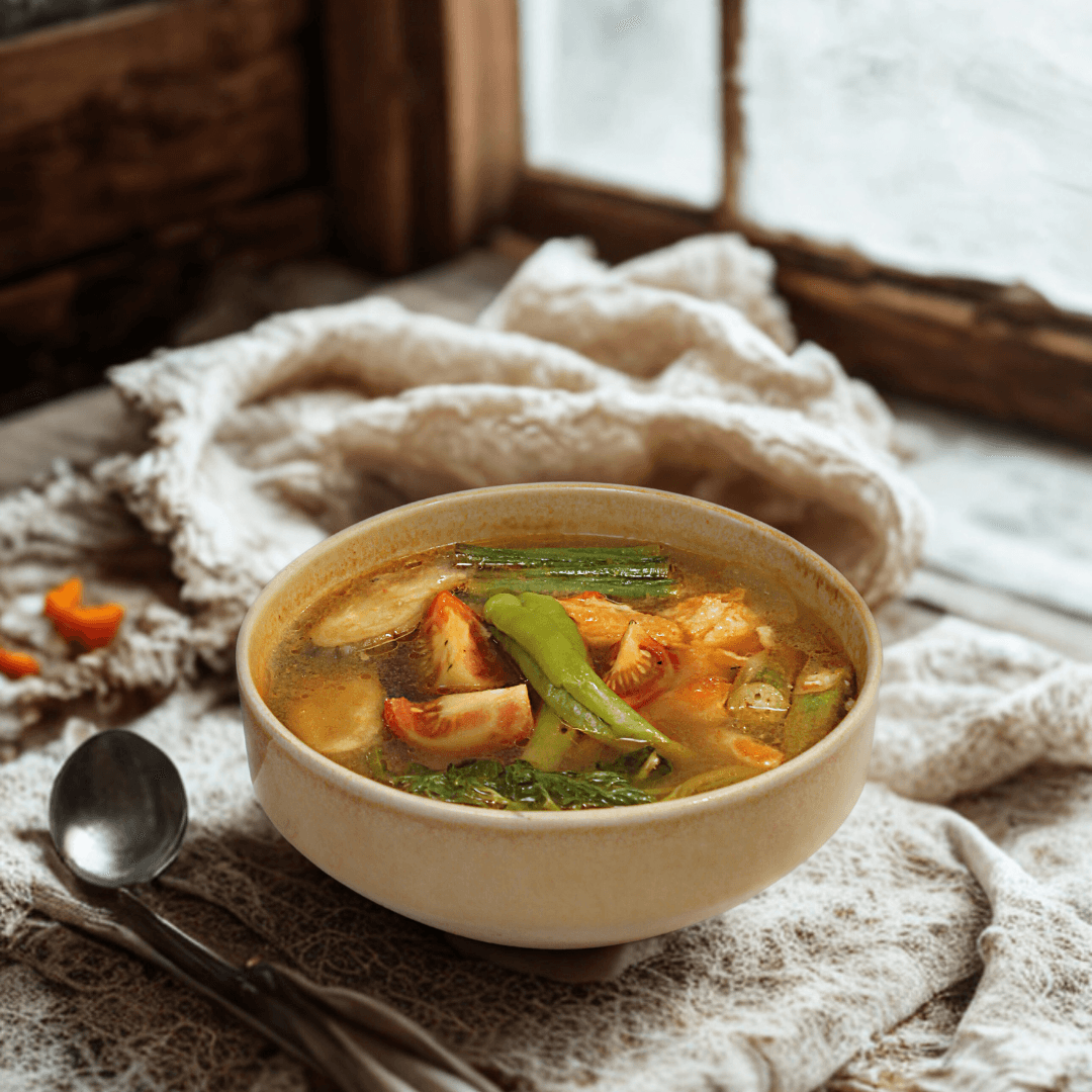 Sinigang na Salmon Belly